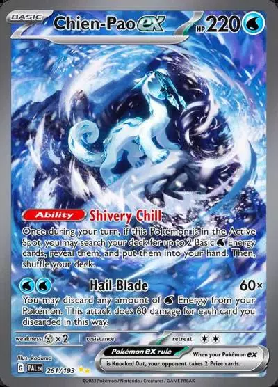Chien-Pao ex 261/193 Paldea Evolved Pokemon card