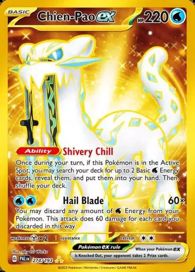 Chien-Pao ex 274/193 Paldea Evolved Pokemon card