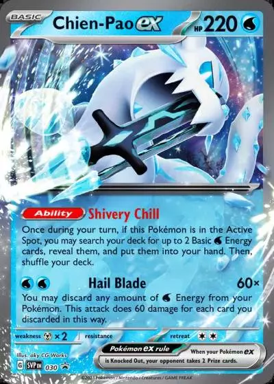 Chien-Pao ex 30/165 Scarlet & Violet Black Star Promos Pokemon card