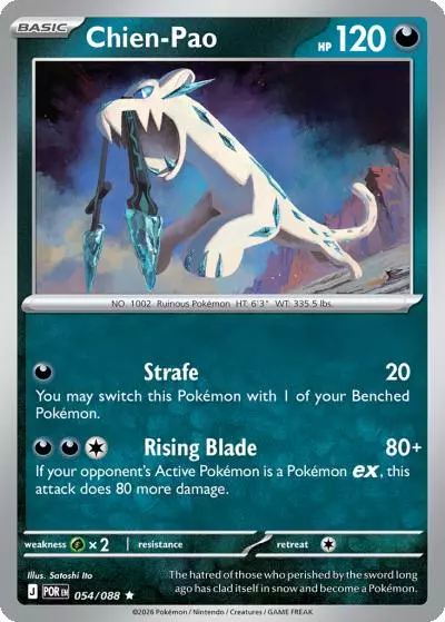 Chien-Pao 54/88 Perfect Order Pokemon card