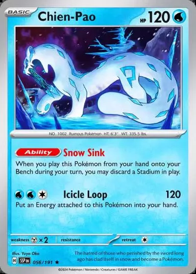 Chien-Pao 56/191 Surging Sparks Pokemon card