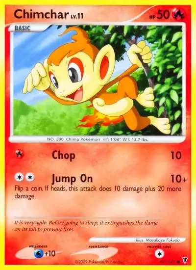 Chimchar 97/147 Supreme Victors Pokemon card
