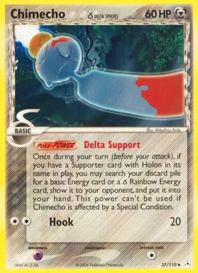 Chimecho δ 37/110 Holon Phantoms Pokemon card