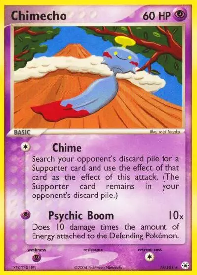 Chimecho 17/101 Hidden Legends Pokemon card