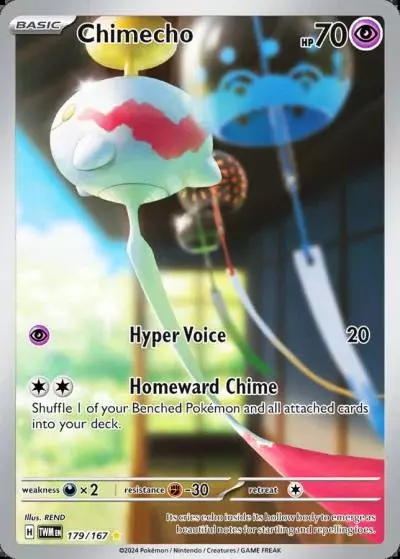 Chimecho 179/167 Twilight Masquerade Pokemon card