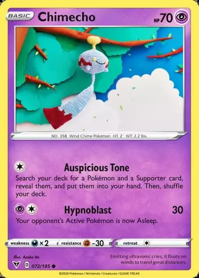 Chimecho 72/185 Vivid Voltage Pokemon card
