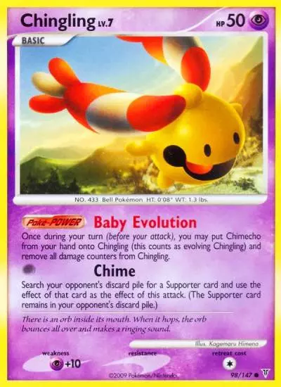 Chingling 98/147 Supreme Victors Pokemon card