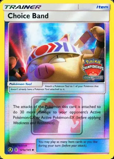 Choice Band 121a/145 Guardians Rising Pokemon card