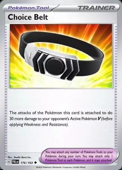 Choice Belt 176/193 Paldea Evolved Pokemon card