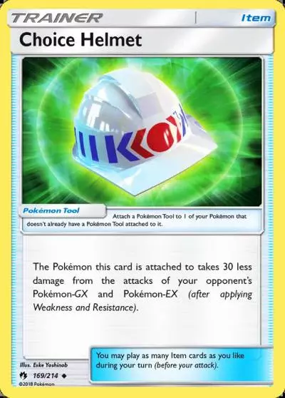 Choice Helmet 169/214 Lost Thunder Pokemon card