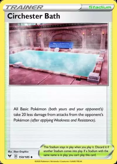Circhester Bath 150/185 Vivid Voltage Pokemon card