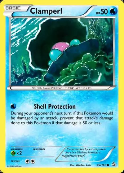 Clamperl 49/160 Primal Clash Pokemon card