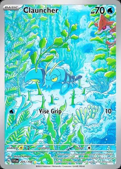 Clauncher 205/198 Scarlet & Violet Pokemon card