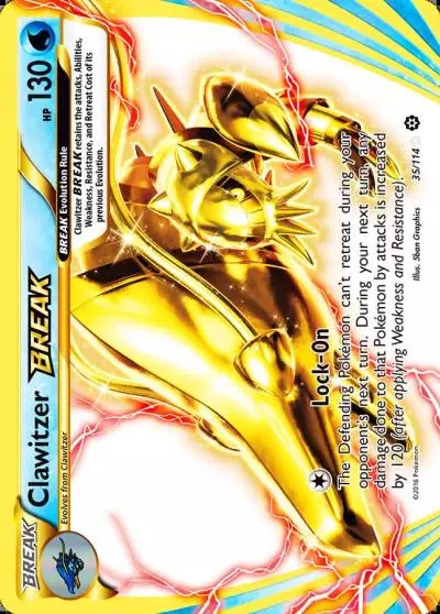 Clawitzer BREAK 35/114 Steam Siege Pokemon card
