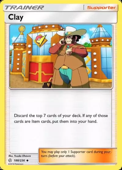 Clay 188/236 Cosmic Eclipse Pokemon card