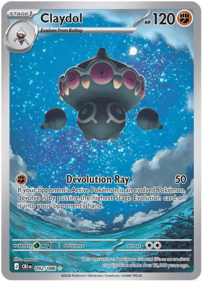 Claydol 92/86 Chaos Rising Pokemon card