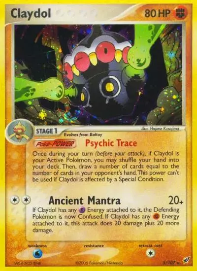 Claydol 5/107 Deoxys Pokemon card