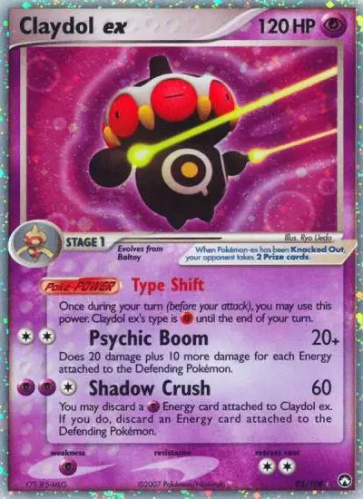Claydol ex 93/108 Power Keepers Pokemon card