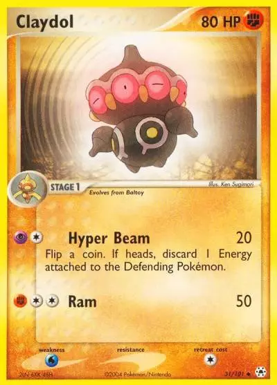 Claydol 31/101 Hidden Legends Pokemon card