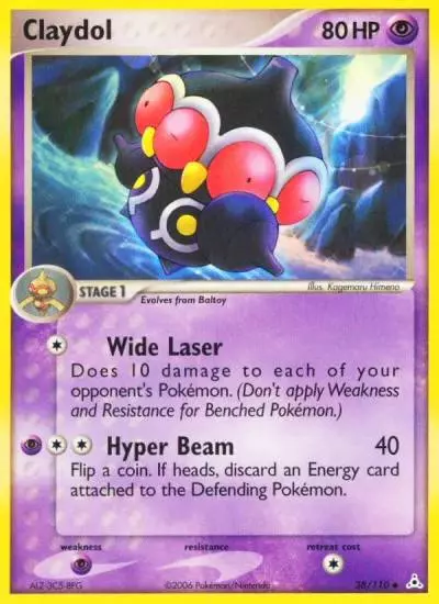 Claydol 38/110 Holon Phantoms Pokemon card