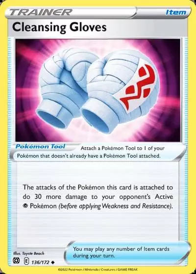 Cleansing Gloves 136/172 Brilliant Stars Pokemon card