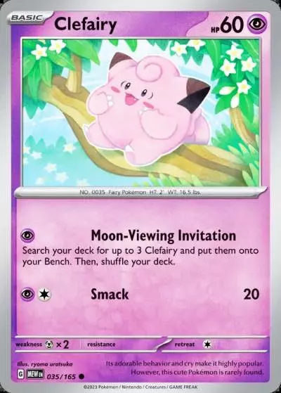 Clefairy 35/165 151 Pokemon card