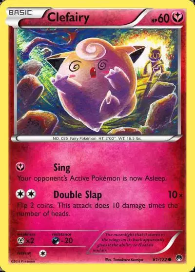 Clefairy 81/122 BREAKpoint Pokemon card