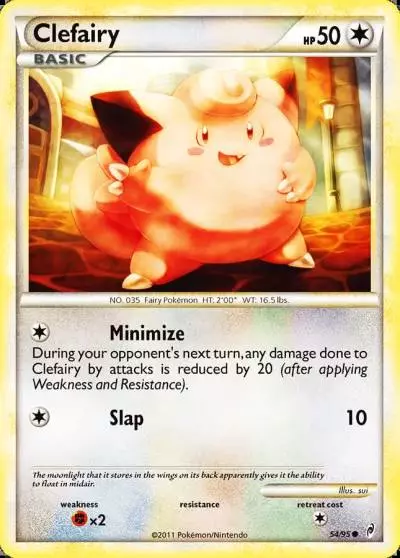 Clefairy 54/95 Call of Legends Pokemon card