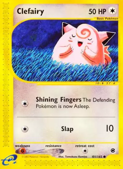 Clefairy 101/165 Expedition Base Set Pokemon card