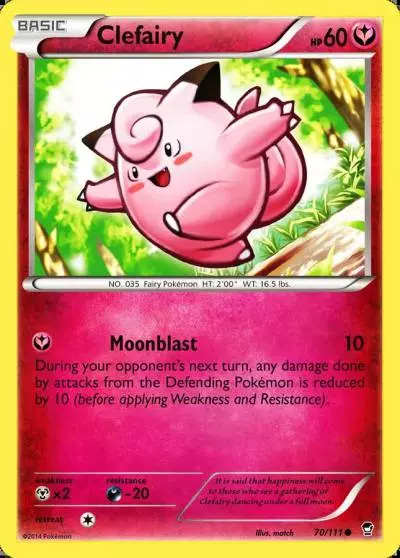 Clefairy 70/111 Furious Fists Pokemon card