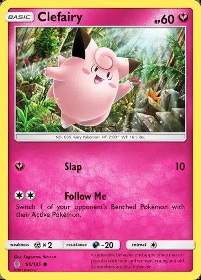 Clefairy 88/145 Guardians Rising Pokemon card