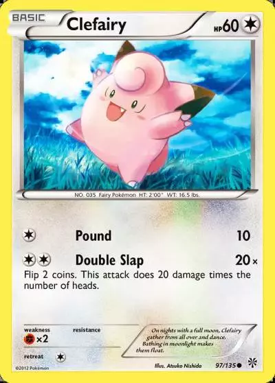 Clefairy 97/135 Plasma Storm Pokemon card