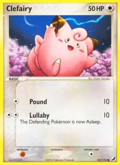 Clefairy 53/115 Unseen Forces Pokemon card
