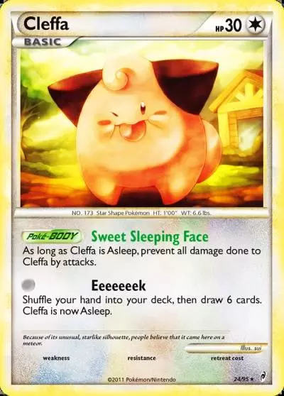 Cleffa 24/95 Call of Legends Pokemon card