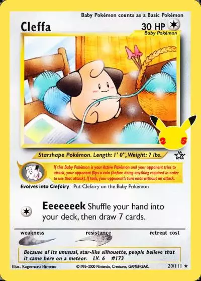 Cleffa 20/25 Celebrations: Classic Collection Pokemon card