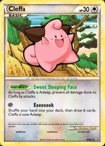 Cleffa HGSS12/25 HGSS Black Star Promos Pokemon card