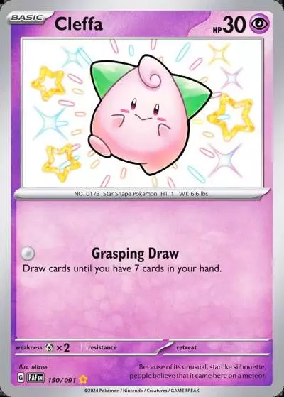 Cleffa 150/91 Paldean Fates Pokemon card