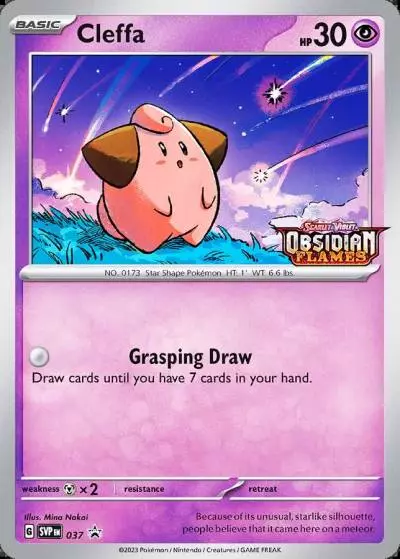 Cleffa 37/165 Scarlet & Violet Black Star Promos Pokemon card