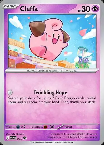 Cleffa 95/165 Scarlet & Violet Black Star Promos Pokemon card