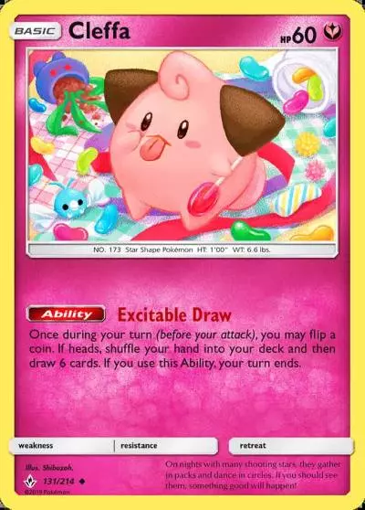 Cleffa 131/214 Unbroken Bonds Pokemon card