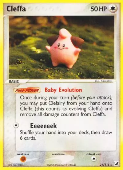 Cleffa 21/115 Unseen Forces Pokemon card