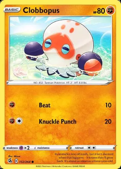 Clobbopus 152/264 Fusion Strike Pokemon card