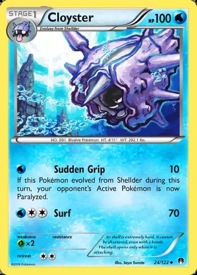 Cloyster 24/122 BREAKpoint Pokemon card