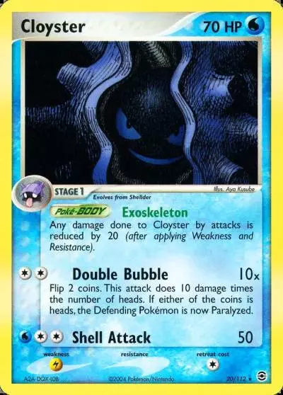 Cloyster 20/112 FireRed & LeafGreen Pokemon card