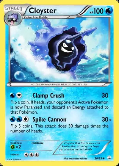 Cloyster 20/83 Generations Pokemon card