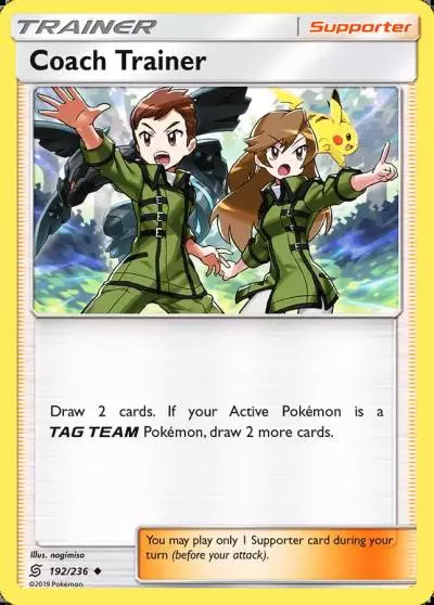 Coach Trainer 192/236 Unified Minds Pokemon card