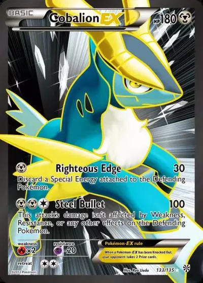 Cobalion-EX 133/135 Plasma Storm Pokemon card