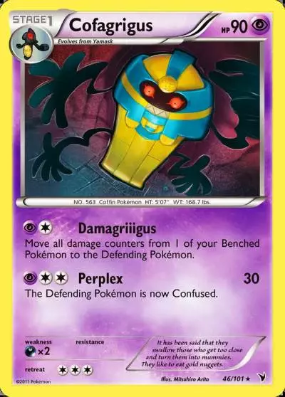 Cofagrigus 46/101 Noble Victories Pokemon card