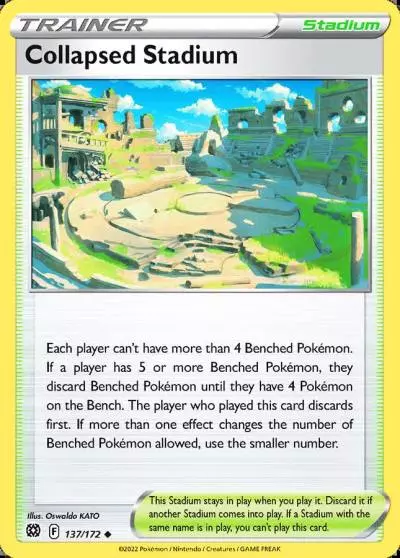 Collapsed Stadium 137/172 Brilliant Stars Pokemon card
