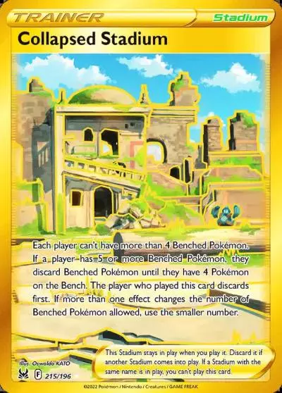 Collapsed Stadium 215/196 Lost Origin Pokemon card